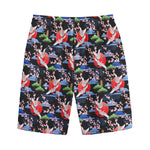 Japanese Traditional Pattern Print Cotton Shorts