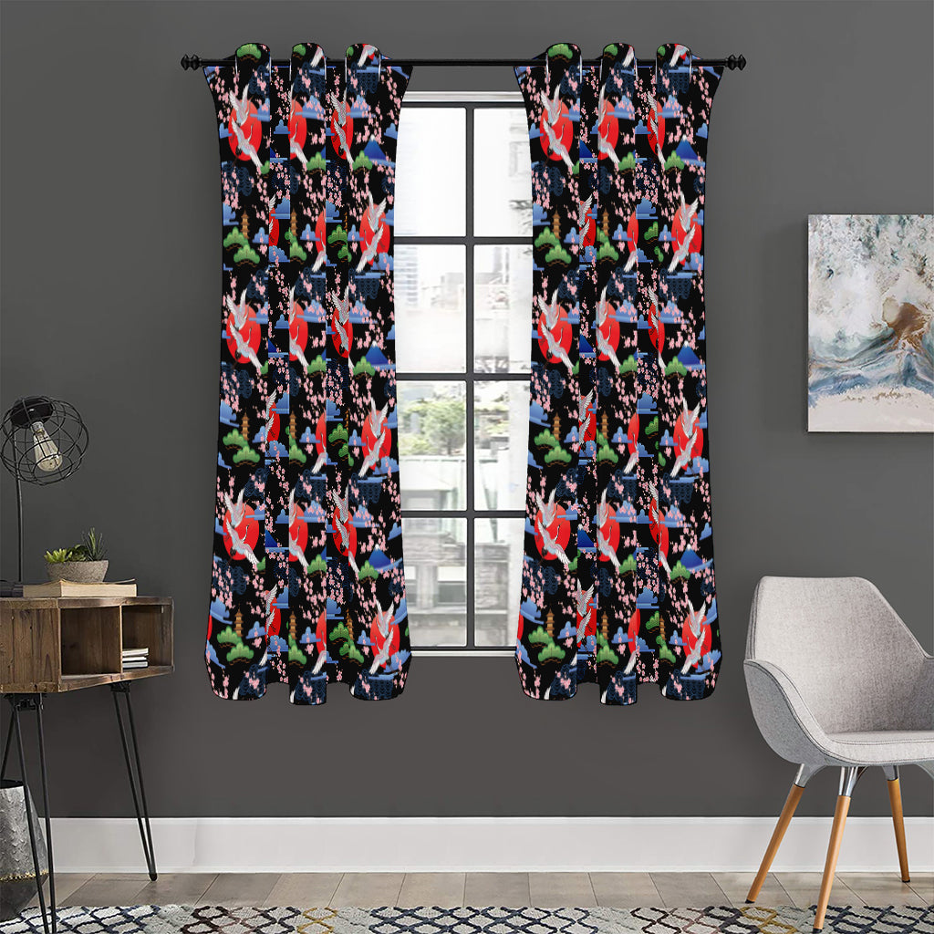Japanese Traditional Pattern Print Curtain