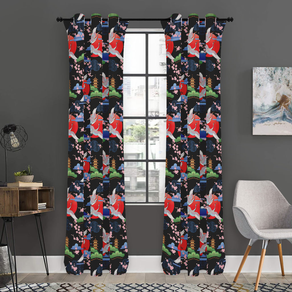 Japanese Traditional Pattern Print Curtain