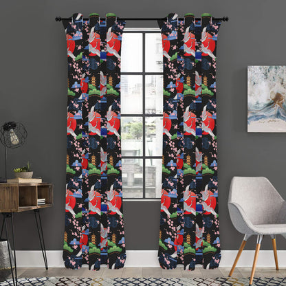 Japanese Traditional Pattern Print Curtain