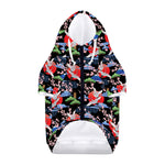 Japanese Traditional Pattern Print Dog Zip Up Hoodie