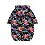 Japanese Traditional Pattern Print Dog Zip Up Hoodie