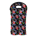 Japanese Traditional Pattern Print Double Neoprene Wine Tote