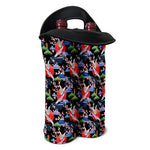 Japanese Traditional Pattern Print Double Neoprene Wine Tote