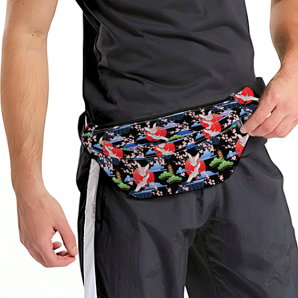 Japanese Traditional Pattern Print Fanny Pack