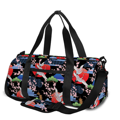 Japanese Traditional Pattern Print Gym Bag