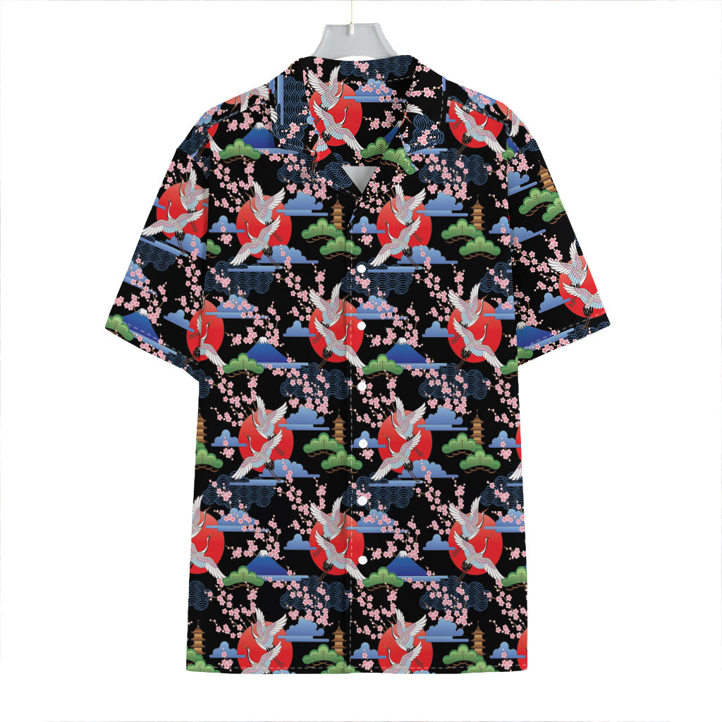 Japanese Traditional Pattern Print Hawaiian Shirt