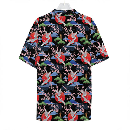 Japanese Traditional Pattern Print Hawaiian Shirt