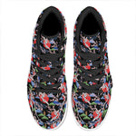 Japanese Traditional Pattern Print High Top Leather Sneakers