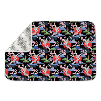 Japanese Traditional Pattern Print Indoor Door Mat