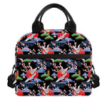 Japanese Traditional Pattern Print Insulated Lunch Bag