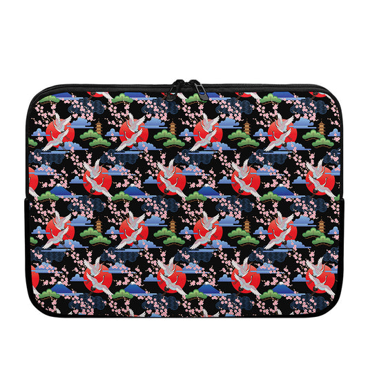 Japanese Traditional Pattern Print Laptop Sleeve