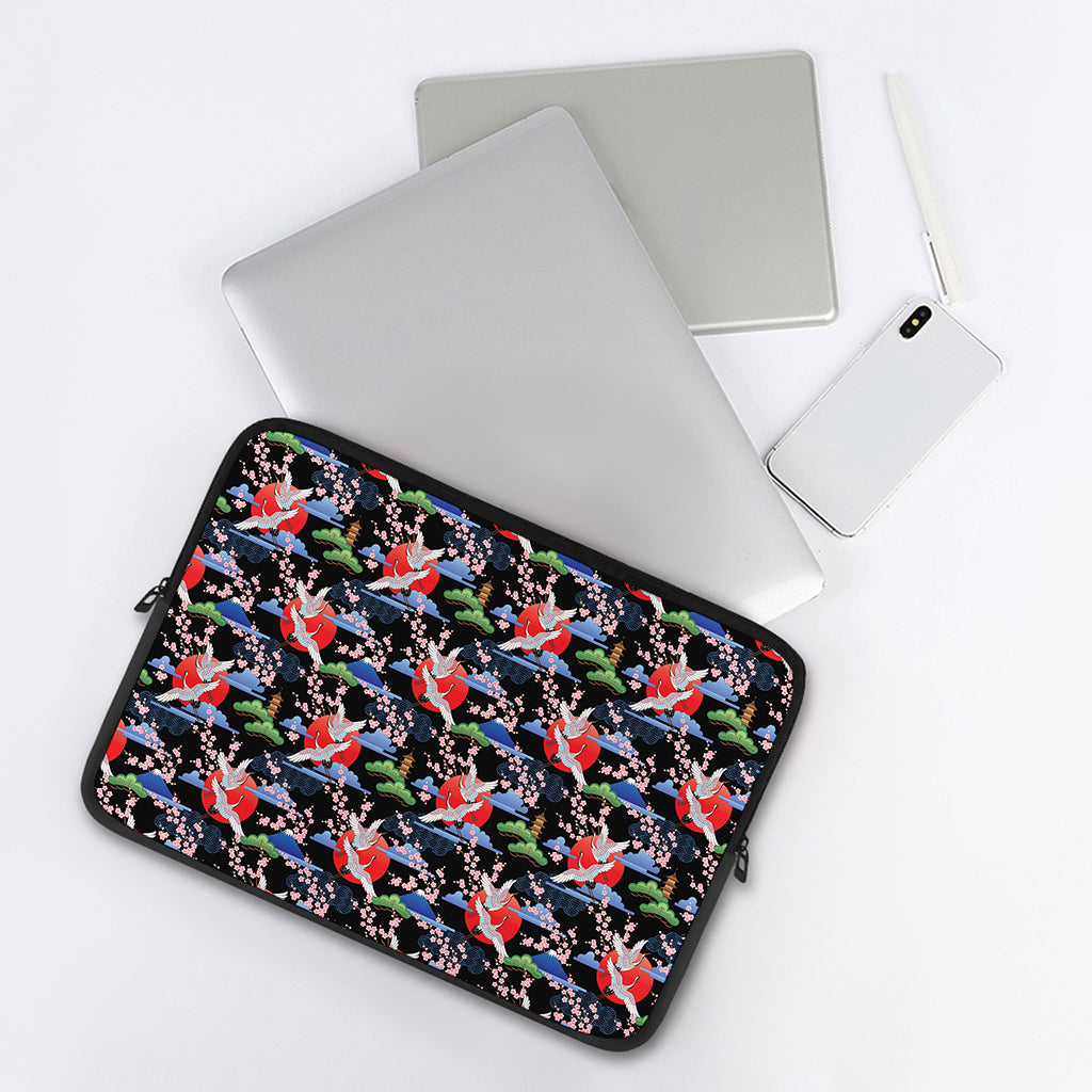 Japanese Traditional Pattern Print Laptop Sleeve