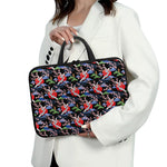 Japanese Traditional Pattern Print Laptop Sleeve With Handle