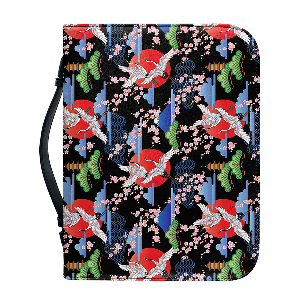 Japanese Traditional Pattern Print Leather Bible Cover