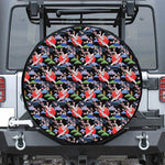 Japanese Traditional Pattern Print Leather Spare Tire Cover