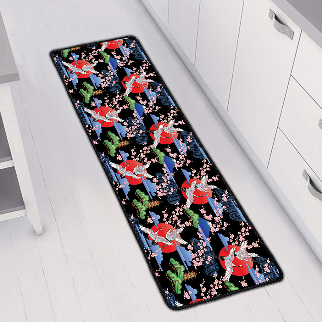 Japanese Traditional Pattern Print Long Kitchen Mat