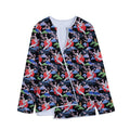 Japanese Traditional Pattern Print Long Sleeve Short Coat