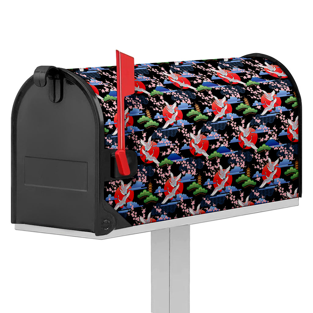 Japanese Traditional Pattern Print Mailbox Cover