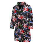 Japanese Traditional Pattern Print Men's Bathrobe