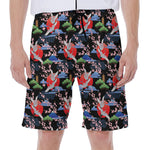 Japanese Traditional Pattern Print Men's Beach Shorts