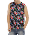 Japanese Traditional Pattern Print Men's Fitness Tank Top