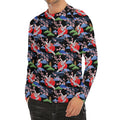 Japanese Traditional Pattern Print Men's Long Sleeve Rash Guard