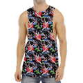 Japanese Traditional Pattern Print Men's Muscle Tank Top