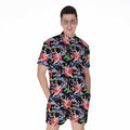 Japanese Traditional Pattern Print Men's Romper