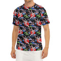 Japanese Traditional Pattern Print Men's Short Sleeve Rash Guard