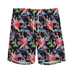 Japanese Traditional Pattern Print Men's Sports Shorts