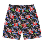 Japanese Traditional Pattern Print Men's Swim Trunks