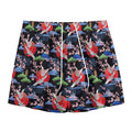 Japanese Traditional Pattern Print Mesh Shorts