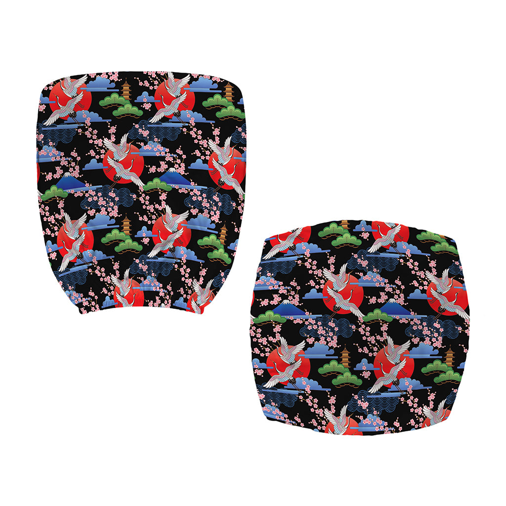 Japanese Traditional Pattern Print Office Chair Cover