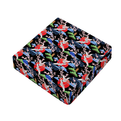 Japanese Traditional Pattern Print Outdoor Seat Cushion Cover