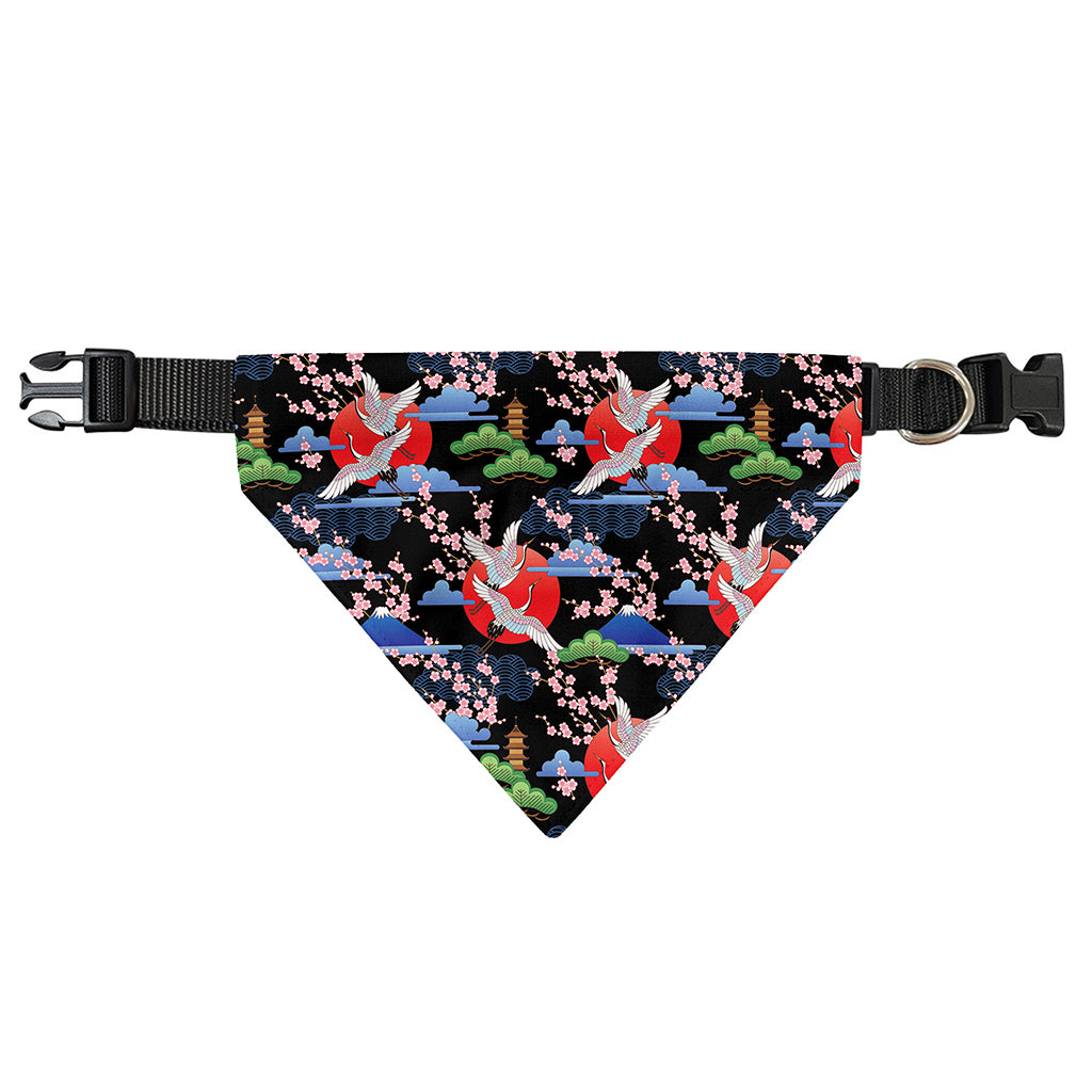 Japanese Traditional Pattern Print Over The Collar Dog Bandana