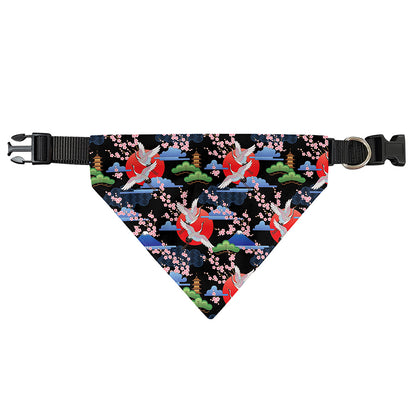 Japanese Traditional Pattern Print Over The Collar Dog Bandana