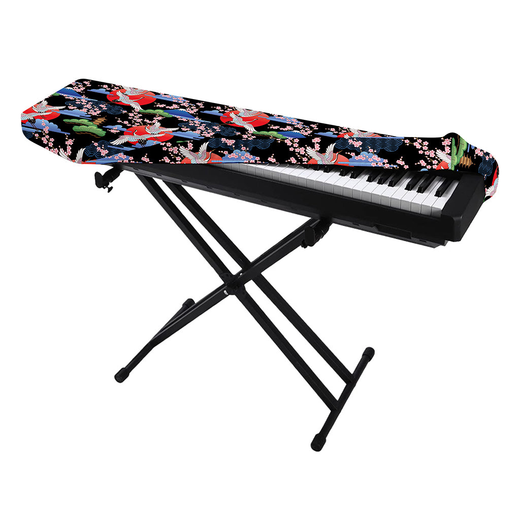 Japanese Traditional Pattern Print Piano Keyboard Cover