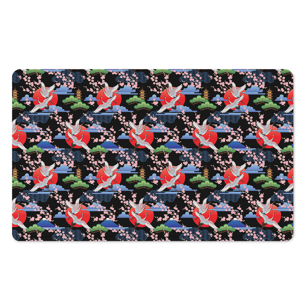 Japanese Traditional Pattern Print Polyester Doormat