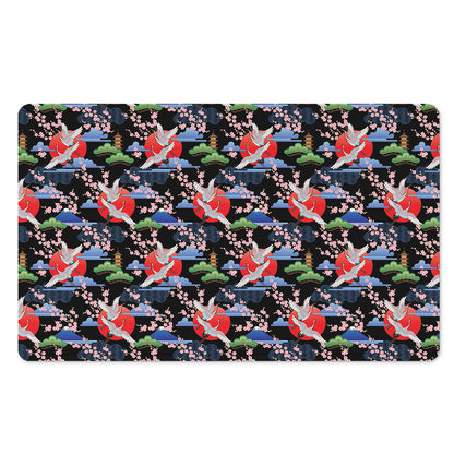Japanese Traditional Pattern Print Polyester Doormat