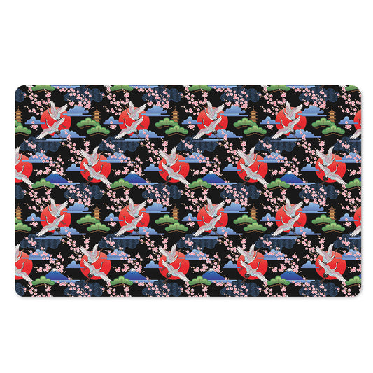 Japanese Traditional Pattern Print Polyester Doormat