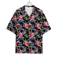 Japanese Traditional Pattern Print Rayon Hawaiian Shirt