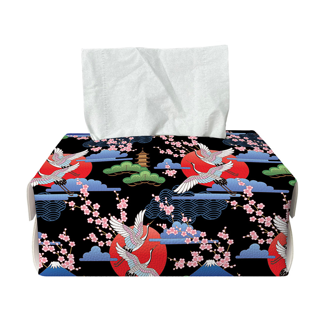 Japanese Traditional Pattern Print Rectangle Tissue Box Cover
