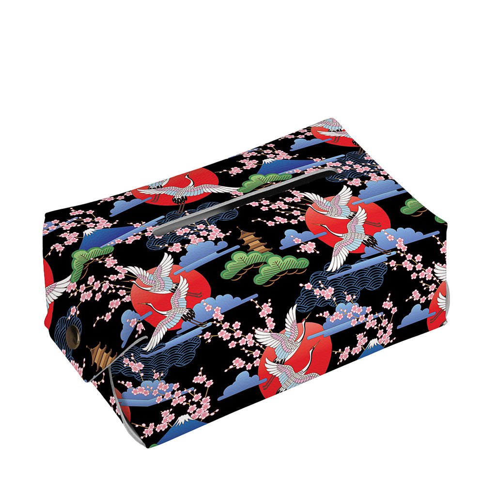 Japanese Traditional Pattern Print Rectangle Tissue Box Cover
