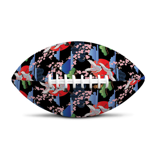 Japanese Traditional Pattern Print Rugby Ball