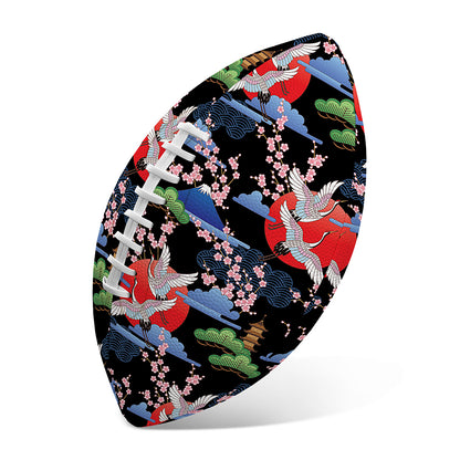 Japanese Traditional Pattern Print Rugby Ball