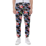 Japanese Traditional Pattern Print Scuba Joggers