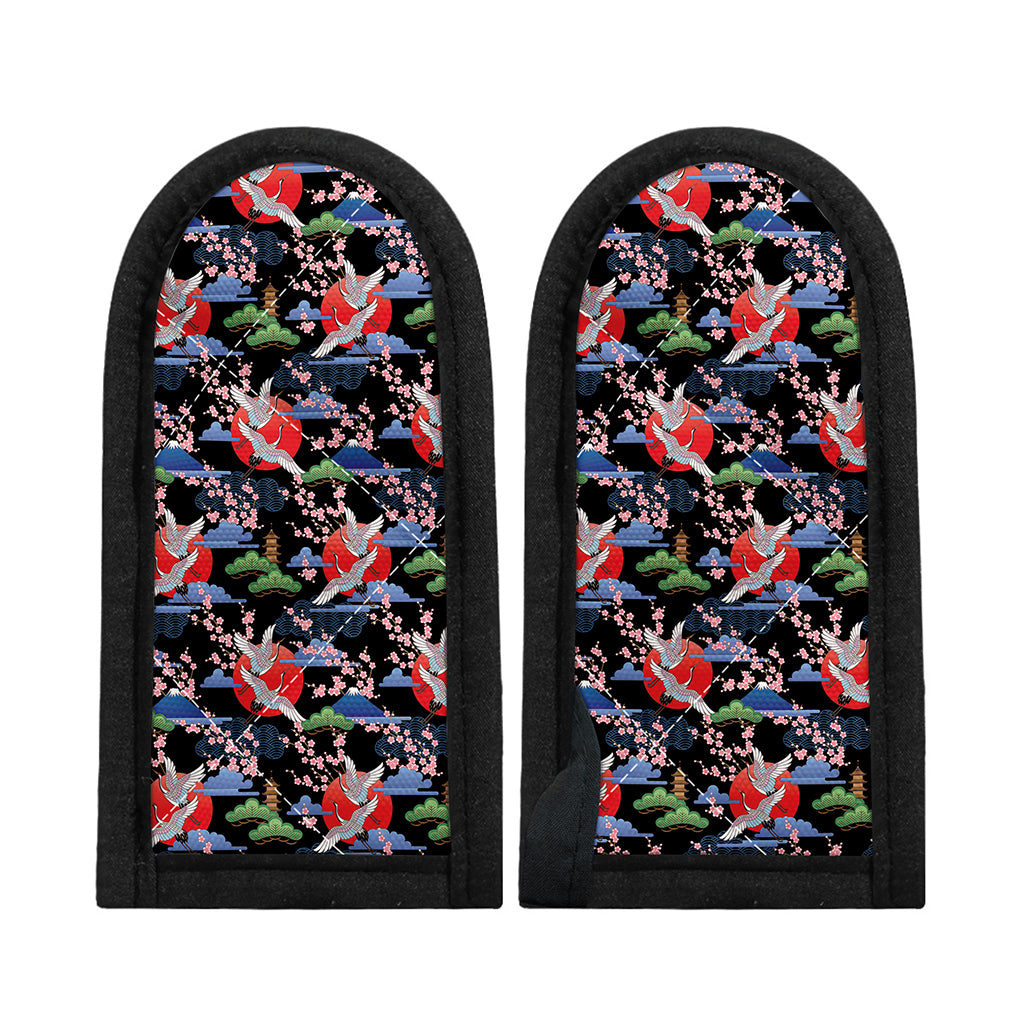 Japanese Traditional Pattern Print Skillet Handle Cover
