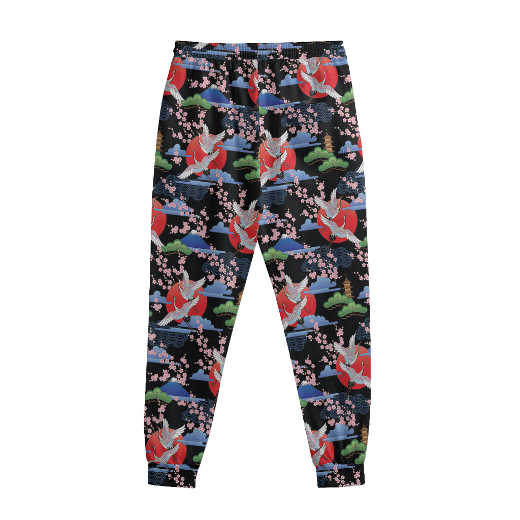 Japanese Traditional Pattern Print Sweatpants