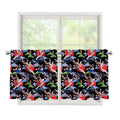 Japanese Traditional Pattern Print Tier Curtains